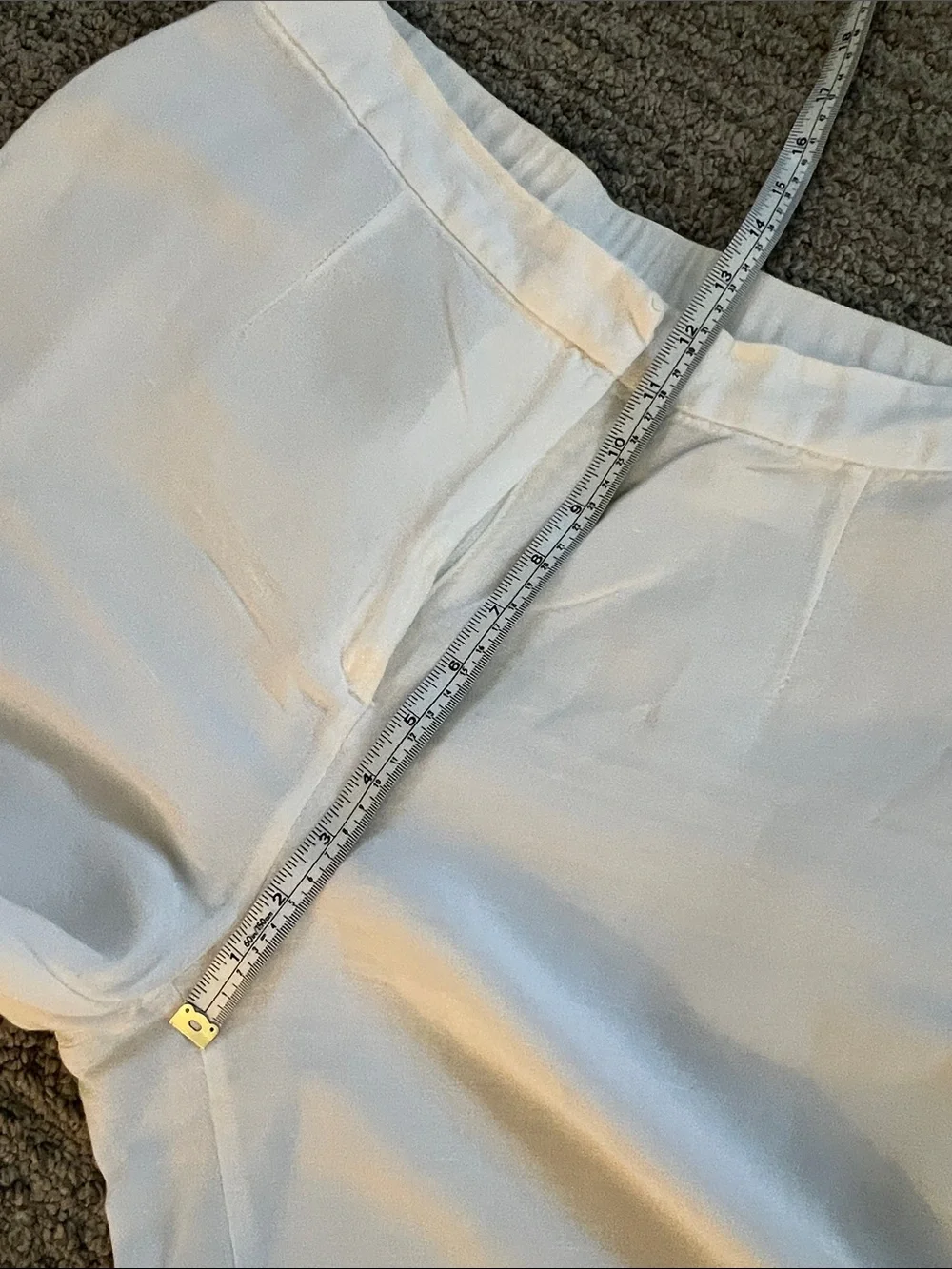 H&M White Wide-Leg Linen-Blend Pants